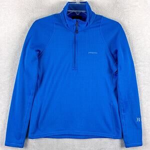 Patagonia R1 Regulator Pullover Womens S Blue Polartec Fleece Hiking Outdoors